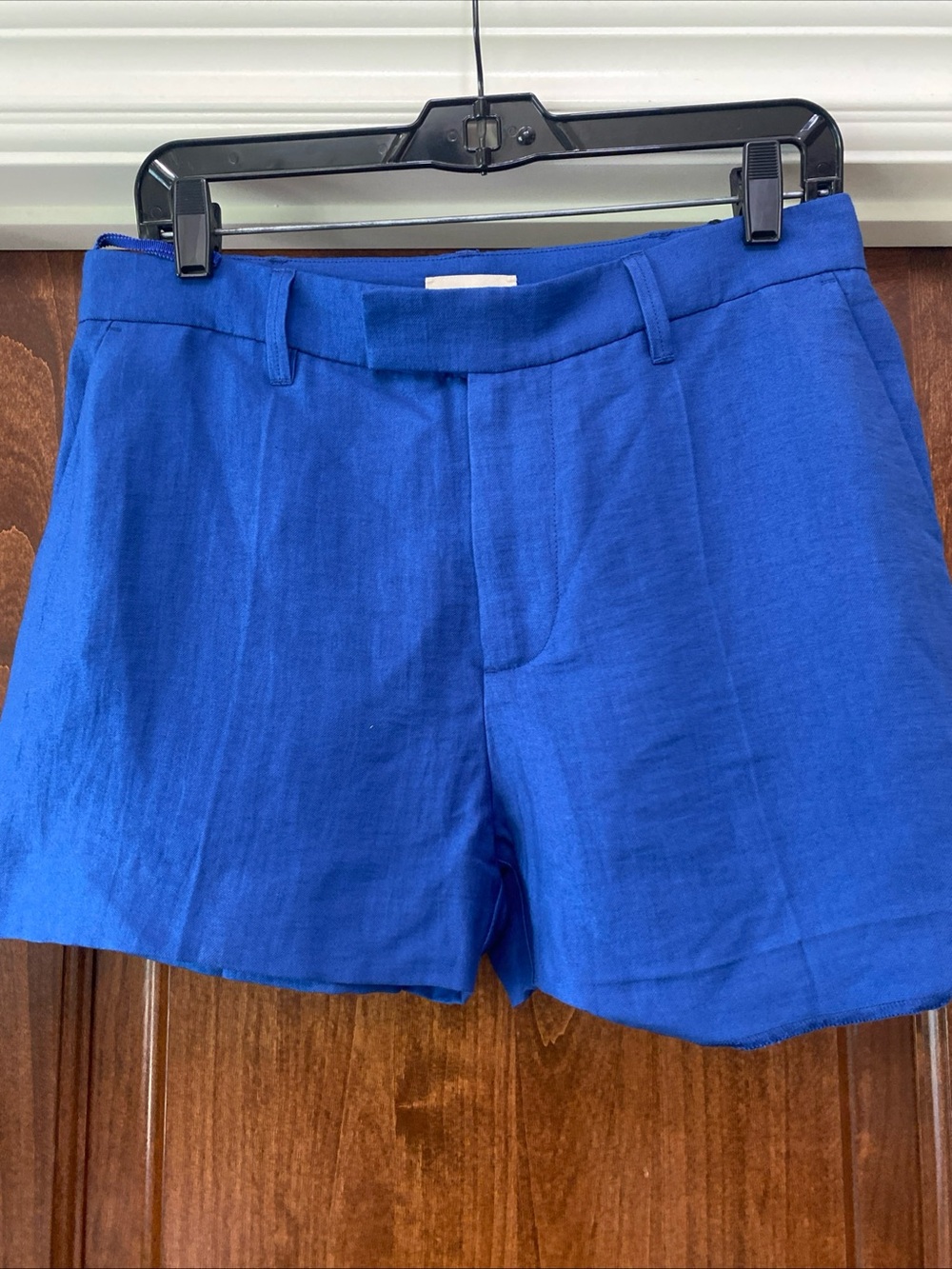 Zadig & Voltaire Linen Blend Shorts in Deep Sea Blue 3” Inseam New /defect